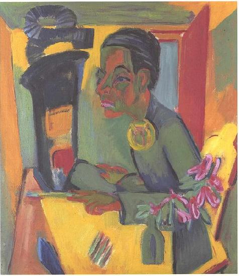 Ernst Ludwig Kirchner The painter - selfportrait oil painting image